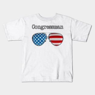 AMERICA PILOT GLASSES CONGRESSMAN Kids T-Shirt